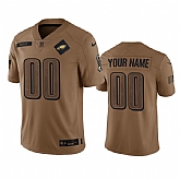 Men's Philadelphia Eagles Active Player Custom 2023 Brown Salute To Setvice Limited Football Stitched Jersey,baseball caps,new era cap wholesale,wholesale hats